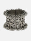 Silver-Plated Floral Shaped Kada Bangle