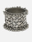 Oxidised Silver-Plated Floral Kada Bangle