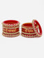 Set Of 10 Gold-Plated CZ Stone Studded Bangles