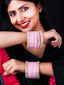 Set Of 2 Gold-Plated Stone-Studded Bangles