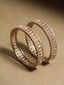 Women's Set of 2 Gold-Plated Stone Studded Bangles