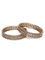 Set Of 2 Gold-Plated American Diamond Studded Bangles