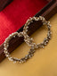 Set of 2 Gold-Plated American Diamond Stone Studded & Beaded Bangles