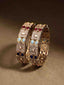 Set Of 2 Gold-Plated American Diamond Stone Studded Bangles