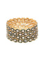 Set Of 4 Gold-Plated American Diamond Stone-Studded Bangles