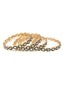 Set Of 4 Gold-Plated American Diamond Stone-Studded Bangles