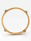 Pack Of 4 24 CT Gold-Plated Antique Bangles