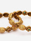 Set Of 2 24 CT Gold-Plated Antique Bangles