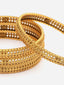 Set Of 4 24 CT Gold-Plated Antique Bangles