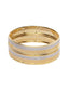 Set of 2 Gold-Toned Rhodium-Plated Handcrafted Bangles