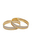 Set of 2 Gold-Toned Rhodium-Plated Handcrafted Bangles