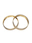 Set of 2 Gold-Toned Rhodium-Plated Handcrafted Bangles