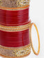 Set Of 66 Gold-Plated AD Studded Chuda Bangles