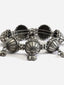 Silver-Toned Oxidized German Silver Umbrella Bracelet