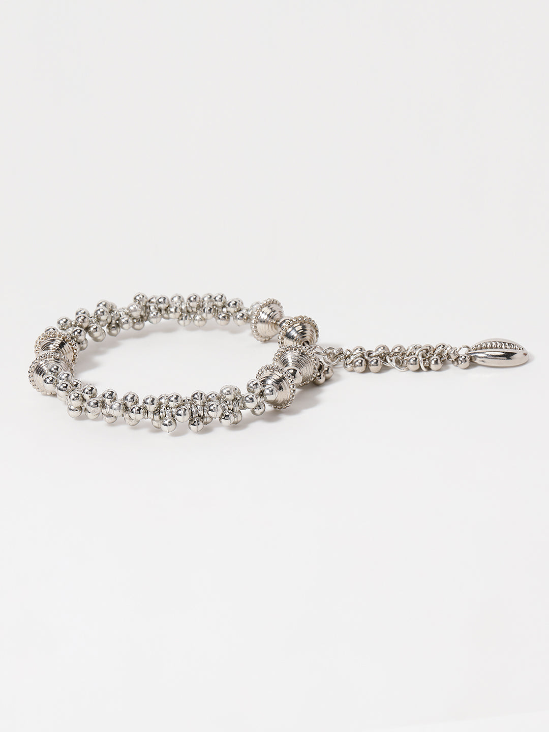 Silver-Plated Bangle Style Bracelet