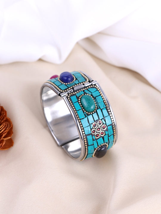 Silver-Plated Kada Bracelet