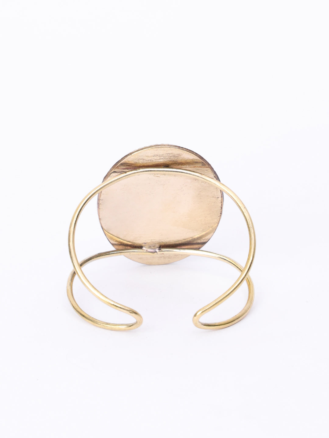 Women Brass Gold-Plated Cuff Bracelet