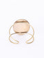 Women Brass Gold-Plated Cuff Bracelet