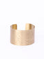 Women Brass Gold-Plated Cuff Bracelet