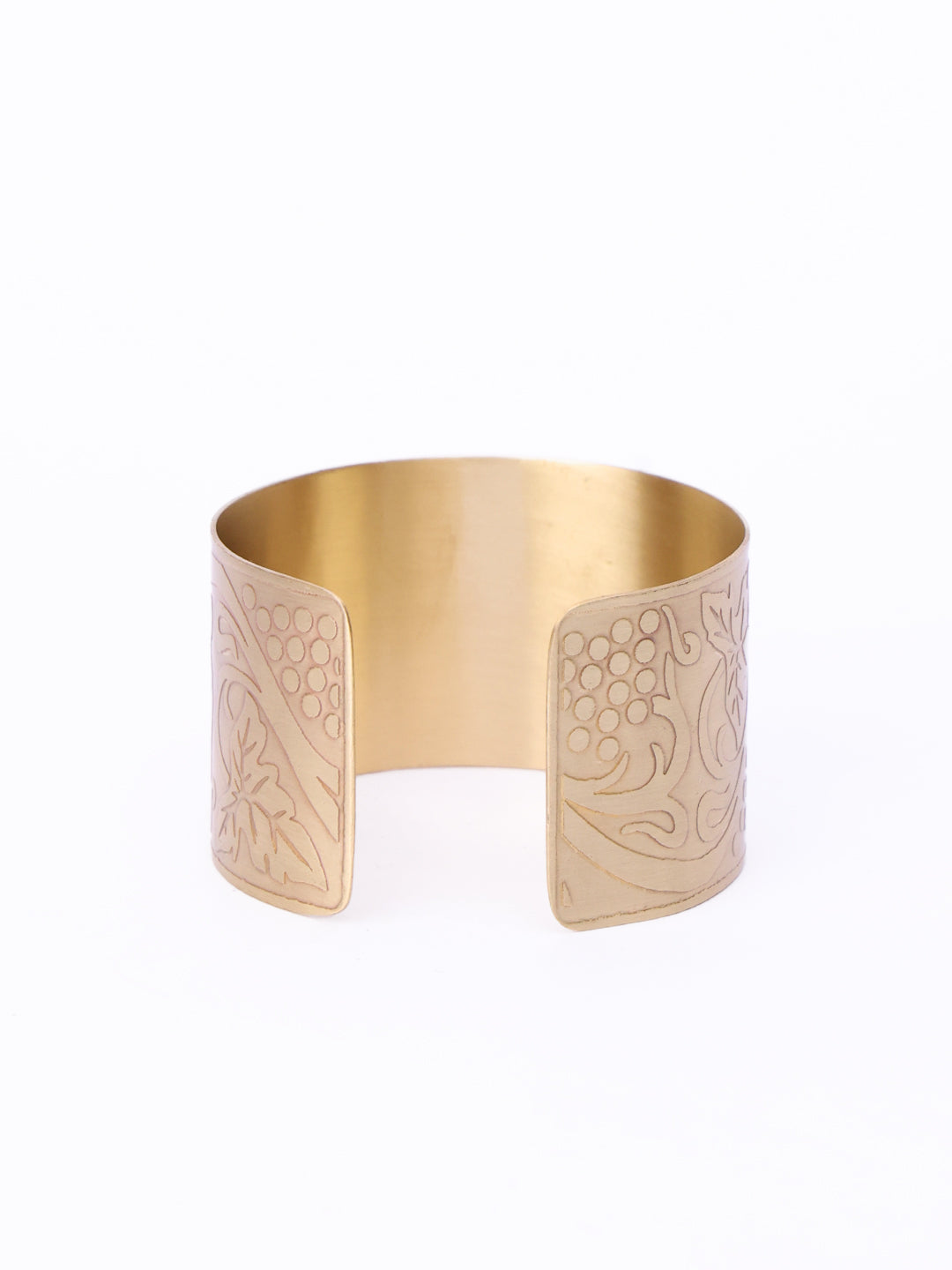 Women Brass Gold-Plated Cuff Bracelet