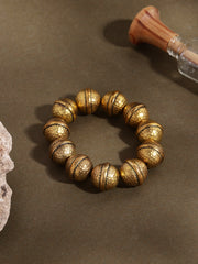 Women Brass Handcrafted Gold-Plated Kada Bracelet