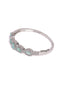 Silver-Plated Cubic Zirconia Stone Studded Kada Bracelet