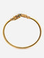 Gold-Plated Stone Studded Bangle-Style Bracelet