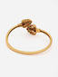 Gold-Plated Stone Studded Bangle-Style Bracelet