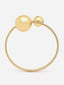 18KT Gold Plated Stone Studded Tarnish-Free Waterproof Bangle-Style Bracelet