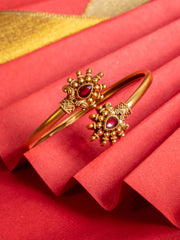Women Brass Gold-Plated Bangle-Style Bracelet