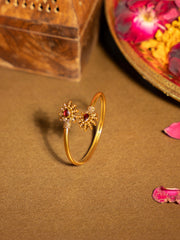 Women Brass Gold-Plated Bangle-Style Bracelet