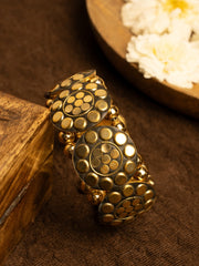Gold-Plated Bangle-Style Bracelet