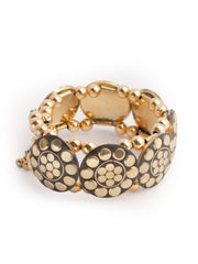 Gold-Plated Bangle-Style Bracelet