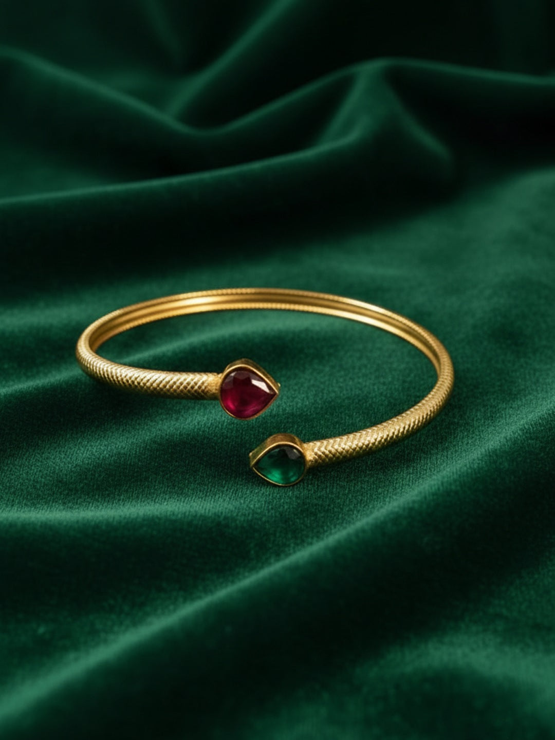Women Brass Gold-Plated Kada Bracelet