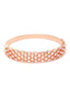 Women Cubic Zirconia & Rose Gold-Plated Bangle-Style Bracelet