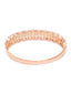 Women Cubic Zirconia & Rose Gold-Plated Bangle-Style Bracelet