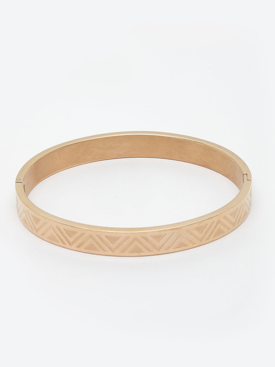 Women Gold-Toned Handcrafted Gold-Plated Bangle-Style Bracelet