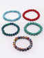 Women Pack Of 5 Artificial Beads Bracelets