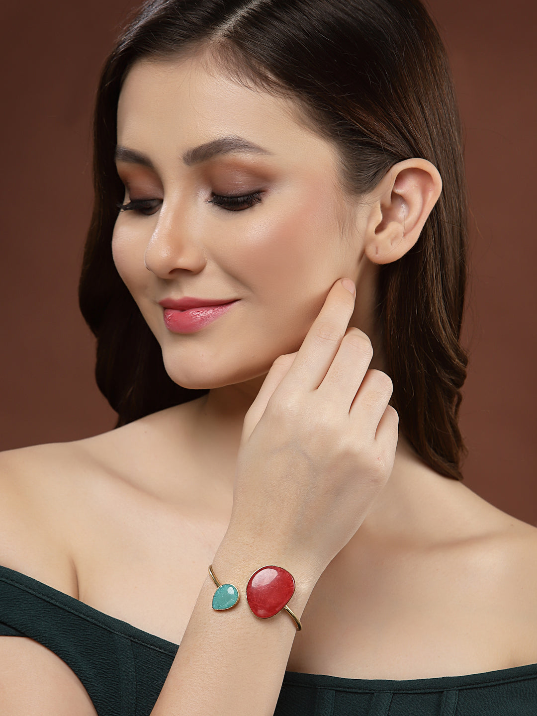 Women Gold-Plated Bangle-Style Bracelet