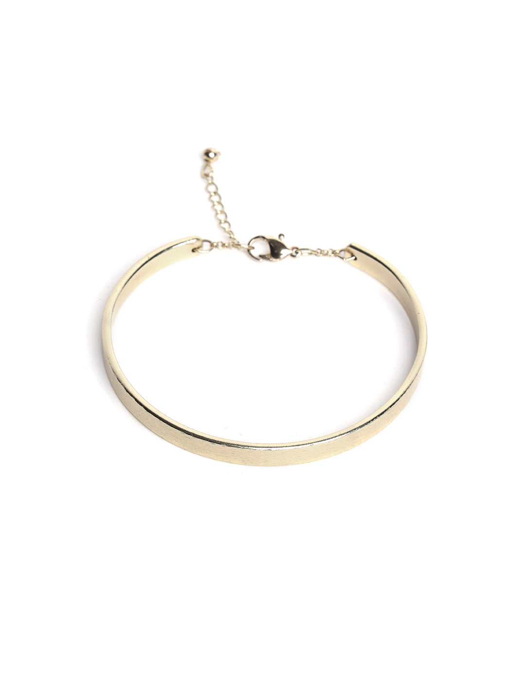 Women Gold-Toned Gold-Plated Pack Of 3 Cuff Bracelets