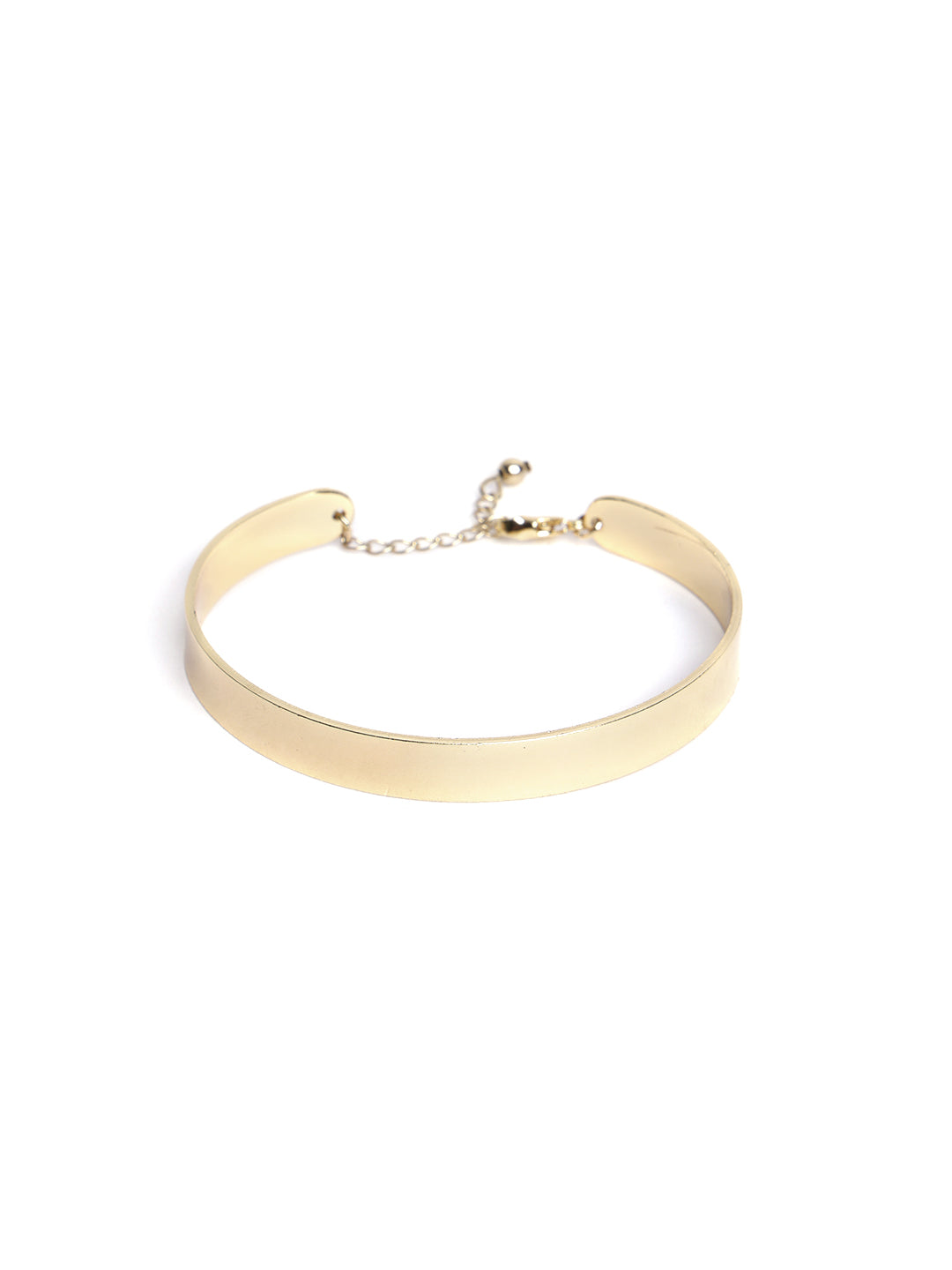 Women Gold-Toned Gold-Plated Pack Of 3 Cuff Bracelets