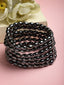 Black Brass Oxidised Multistrand Bracelet