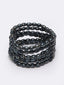 Black Brass Oxidised Multistrand Bracelet