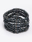 Black Brass Oxidised Multistrand Bracelet