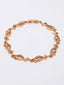 Women Gold-Toned Brass Cubic Zirconia Link Bracelet