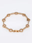 Women Gold-Plated White Brass Cubic Zirconia Charm Bracelet