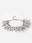 Women Silver-Toned & Plated Tribal Brass Spike Bracelet