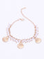 Gold-Plated Pearls Charm Bracelet