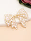 Gold-Plated Pearl Beaded Alligator Hair Clip