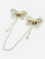 Butterfly Design Embellished Pearls Alligator Hair Clip